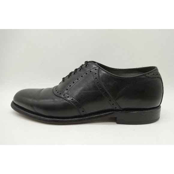 Foot Joy FJ Classics Black Leather Lace Up Saddle Oxford Dress Shoes Men\'s 9.5 E main image 8